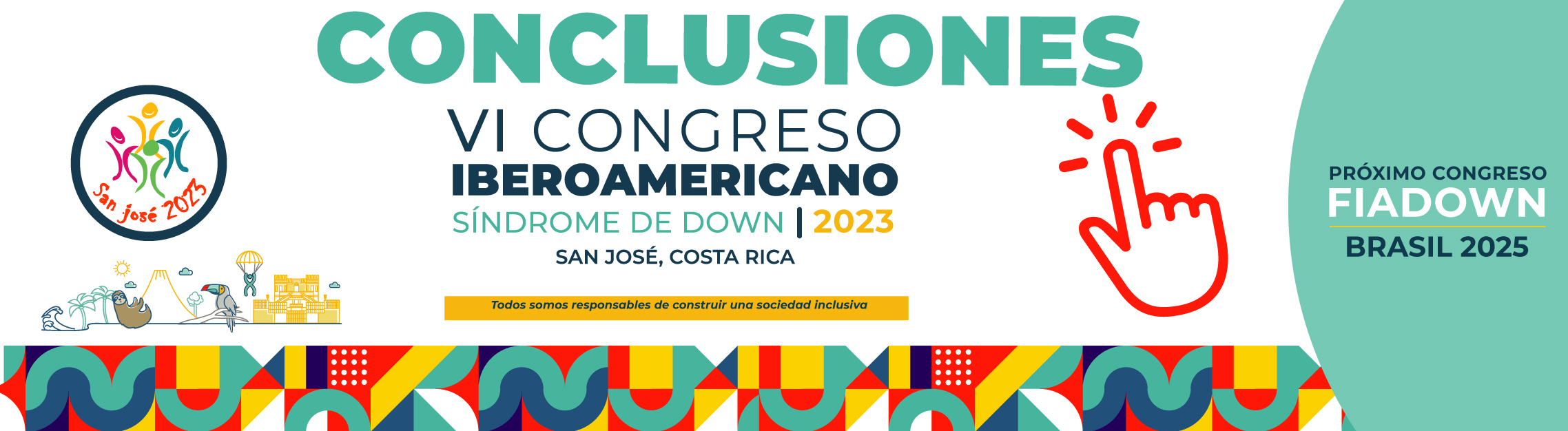 Banner conclusiones VI Congreso Iberoamericano de Síndrome de Down